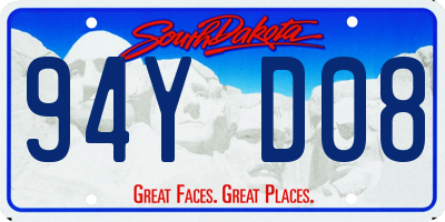 SD license plate 94YD08