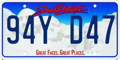 SD license plate 94YD47