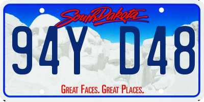 SD license plate 94YD48
