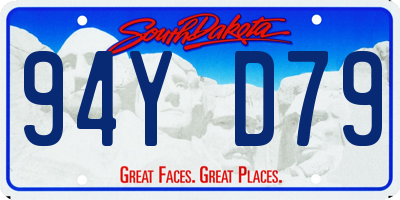 SD license plate 94YD79