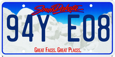 SD license plate 94YE08