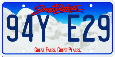 SD license plate 94YE29
