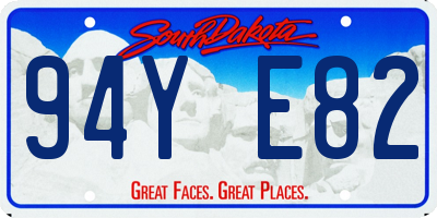 SD license plate 94YE82