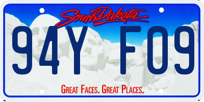 SD license plate 94YF09