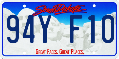SD license plate 94YF10