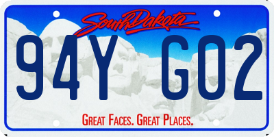 SD license plate 94YG02