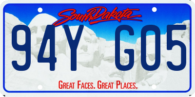 SD license plate 94YG05