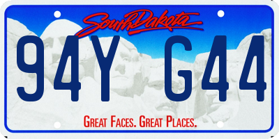 SD license plate 94YG44