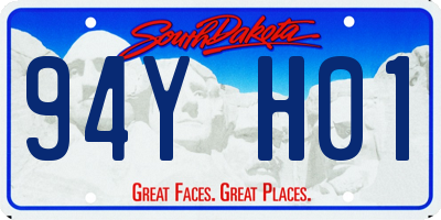 SD license plate 94YH01