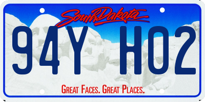 SD license plate 94YH02