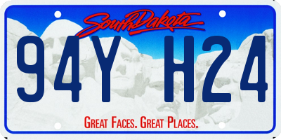 SD license plate 94YH24