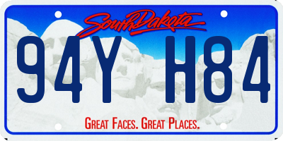 SD license plate 94YH84