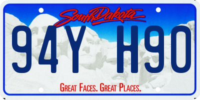 SD license plate 94YH90