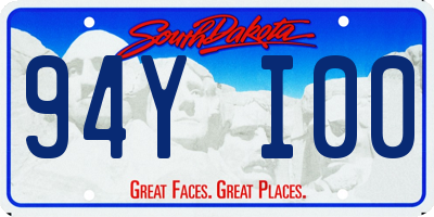 SD license plate 94YI00