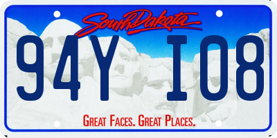 SD license plate 94YI08