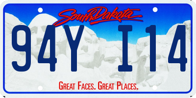 SD license plate 94YI14