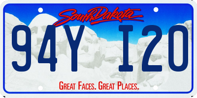 SD license plate 94YI20