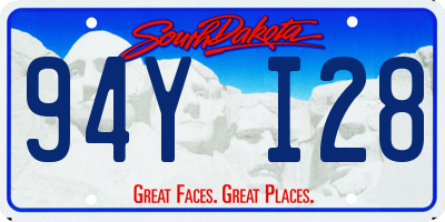 SD license plate 94YI28