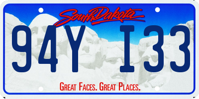 SD license plate 94YI33