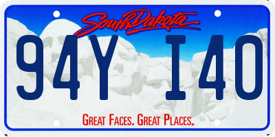 SD license plate 94YI40