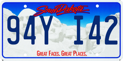 SD license plate 94YI42
