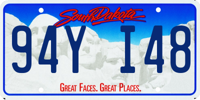 SD license plate 94YI48