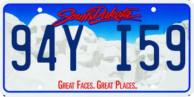 SD license plate 94YI59