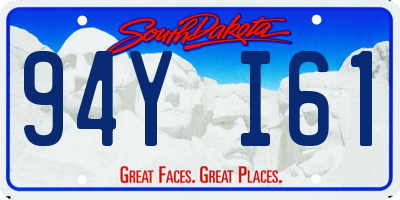 SD license plate 94YI61