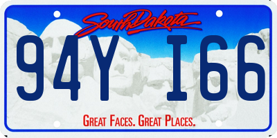 SD license plate 94YI66