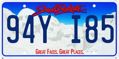 SD license plate 94YI85