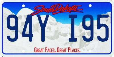 SD license plate 94YI95