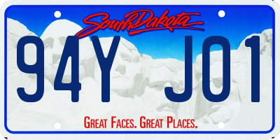 SD license plate 94YJ01