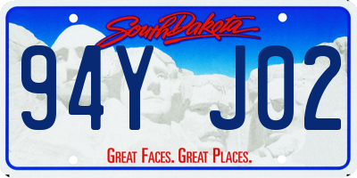 SD license plate 94YJ02