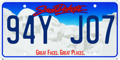 SD license plate 94YJ07