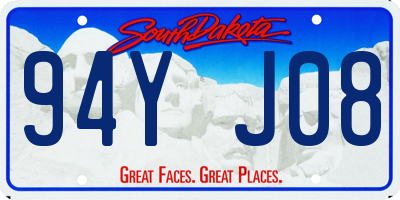 SD license plate 94YJ08