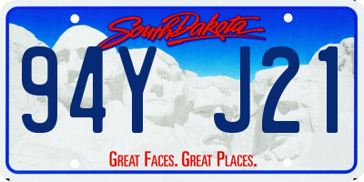 SD license plate 94YJ21