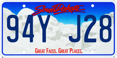 SD license plate 94YJ28