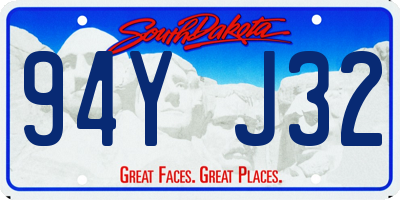 SD license plate 94YJ32