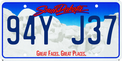 SD license plate 94YJ37