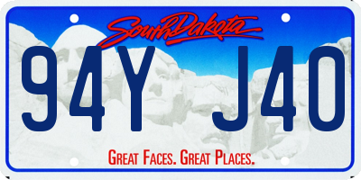 SD license plate 94YJ40