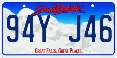 SD license plate 94YJ46