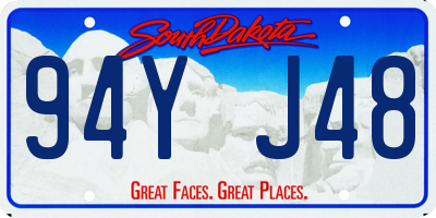 SD license plate 94YJ48