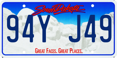 SD license plate 94YJ49