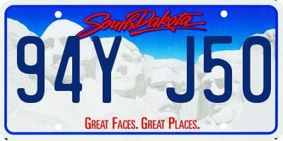 SD license plate 94YJ50