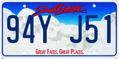 SD license plate 94YJ51