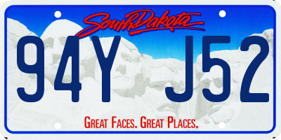 SD license plate 94YJ52