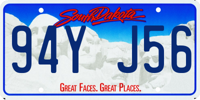 SD license plate 94YJ56