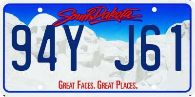 SD license plate 94YJ61