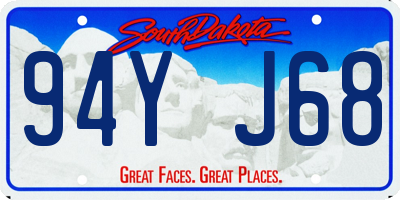 SD license plate 94YJ68