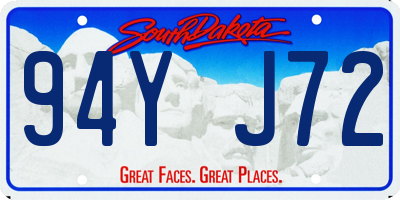 SD license plate 94YJ72